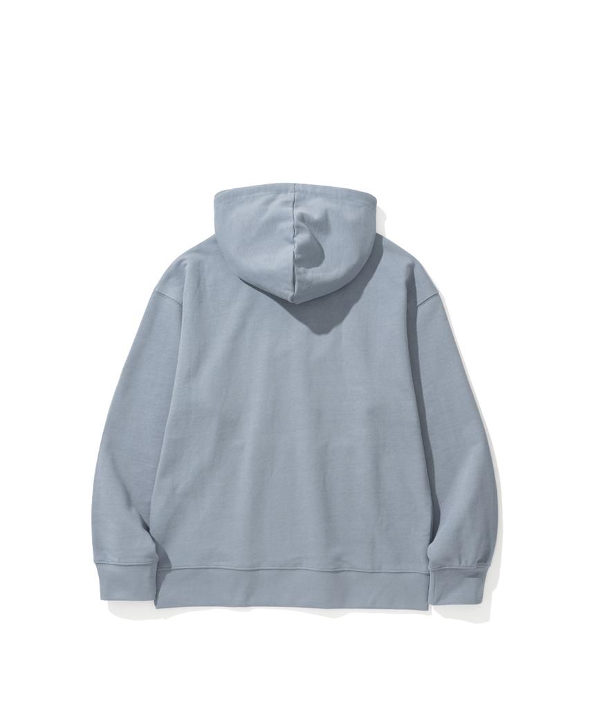 Semi-Oversized Hooded Sweatshirt [Ash Blue]