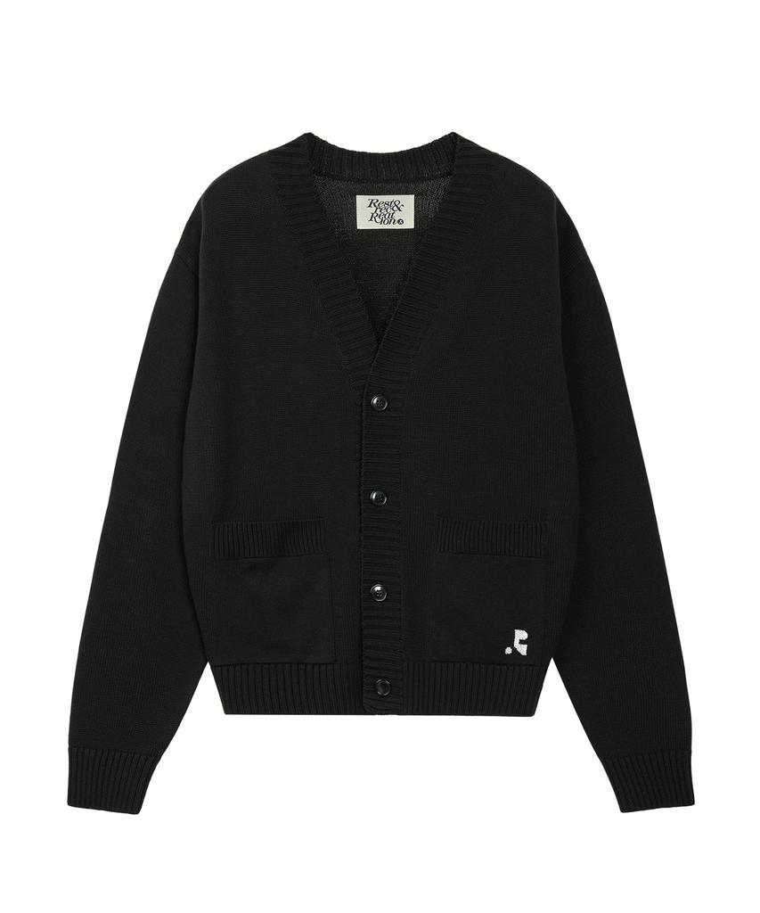 Rest&Recreation V-Neck Knit Cardigan - Black