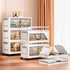 Double-door Living Room Storage Cabinet Folding Floor-standing Storage Box No Installation Required Simple Storage Cabinet