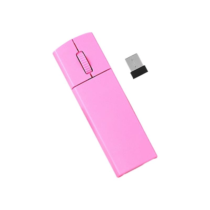 

Noise Reduced 2.4G Portable Travel Mouse Rechargeable Via USB C Builts In Indicator Light Easy Carry For Coffee Shops Airports рожевий