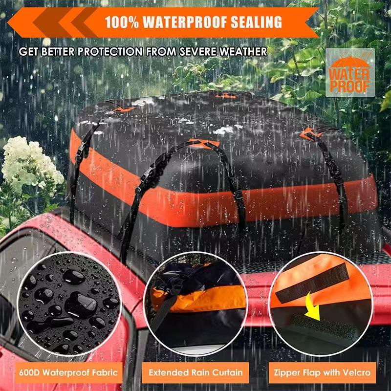 Waterproof Wear-resistant Car Roof Luggage Bag - Large Capacity Outdoor Storage