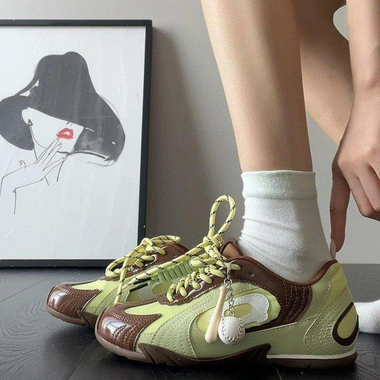 Women's Sneakers Shoes  New Non-slip Casual German Training Shoes For Women Large Size Color Matching Flat Female Shoes