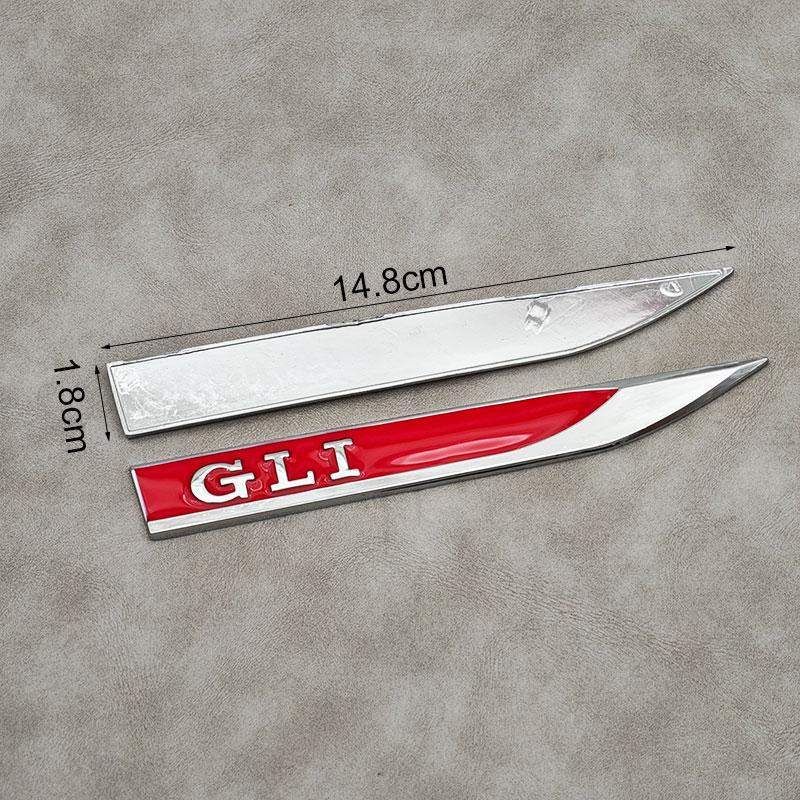 2db/szett 3D Fém Autó Sárvédő Oldalsó Matricák Embléma Jelvény Go-lf Polo Passat Jetta Kiegészítők