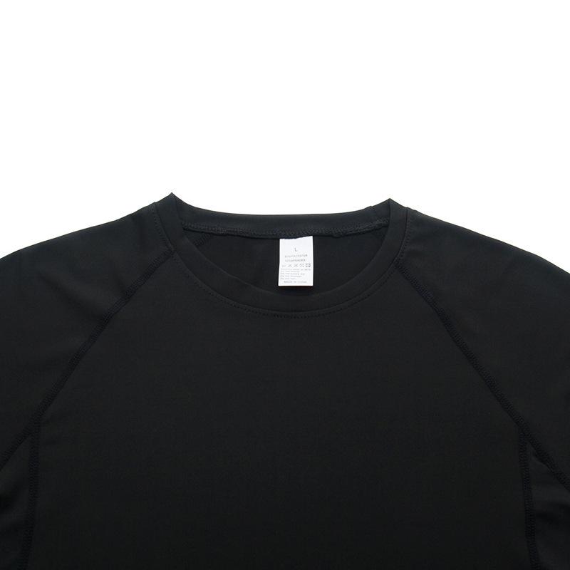 Pánské sportovní tričko s krátkým rukávem Quick-Dry - Prodyšné, odvádějící pot, přiléhavé oblečení do posilovny