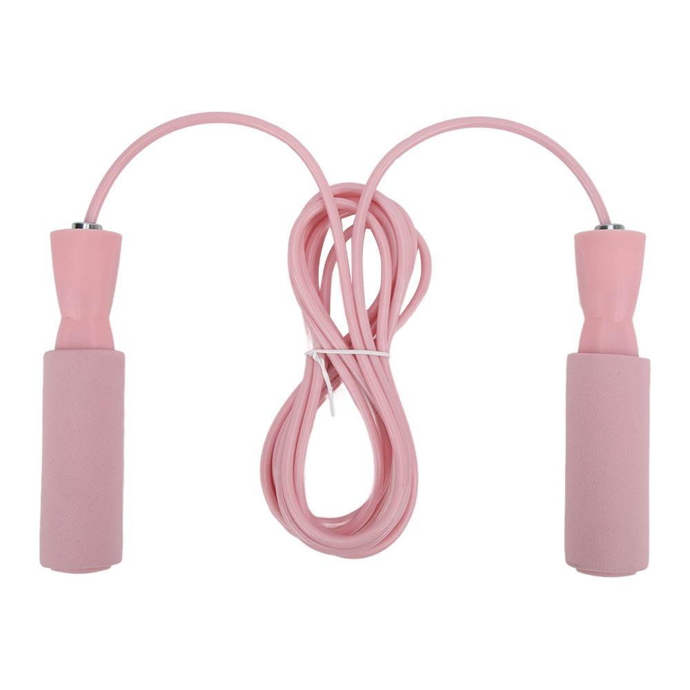 Bequeme Schaumstoffgriffe Speed-Springseil Stahlseil PVC Seil für Übungen Fitness Workout