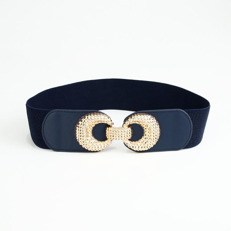New Exterior Dress Waist Seal Fashionable and Versatile Stretch Wide Women's Belt Decorative Sweater Coat Elastic Belt