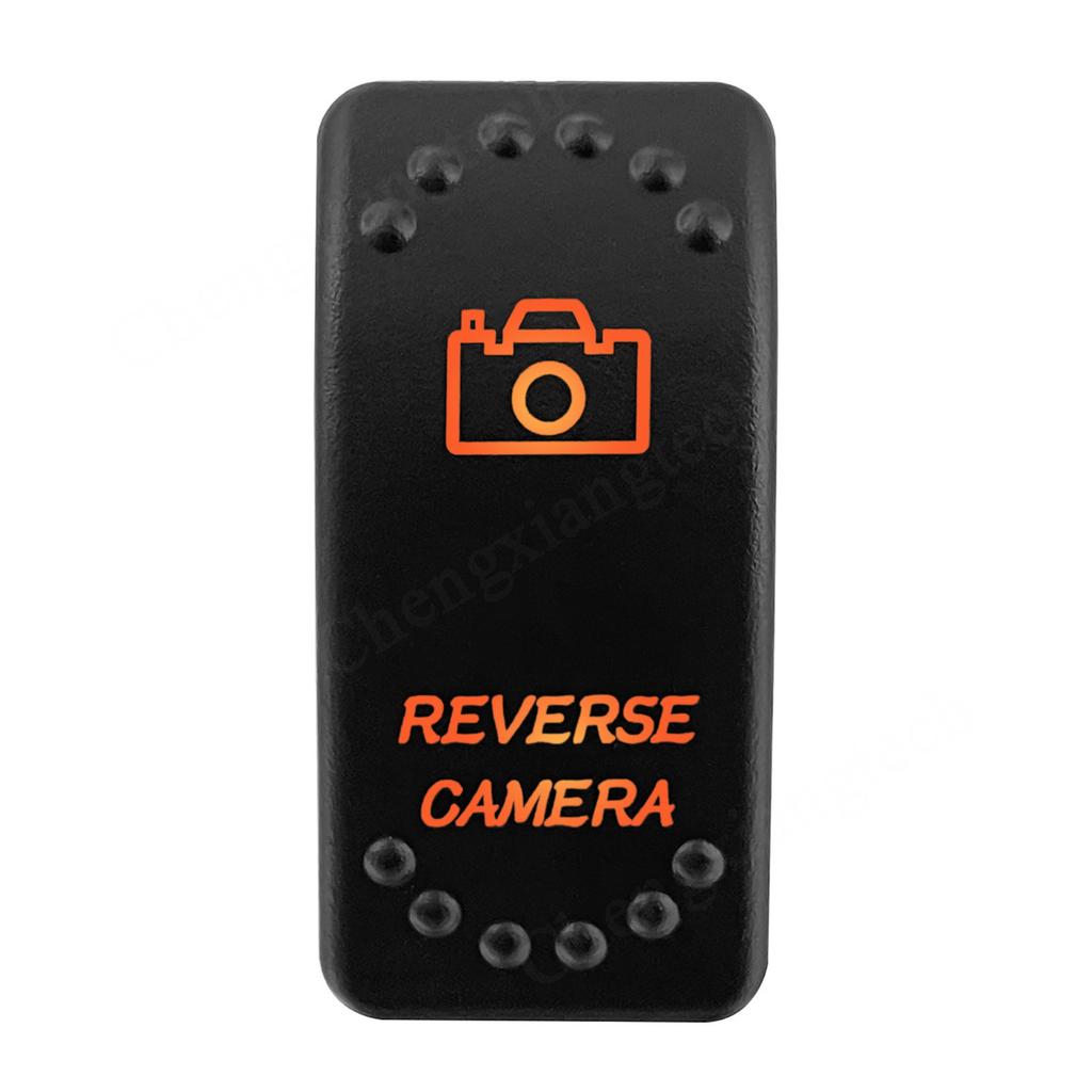 12V 24V Laser Rocker Switch Orange Led Light ON OFF / ON OFF ON for Car Boat Polaris RZR Can-Am ATV UTV RV Maverick Commander