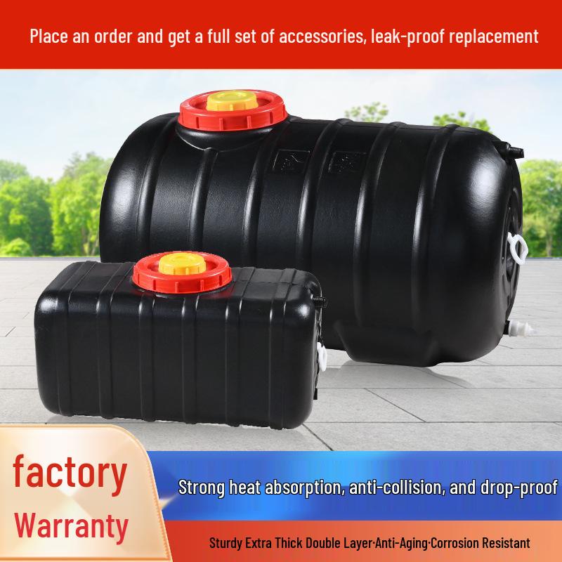 Rectangular Solar Water Tank: Black Household Bathtub & Summer Storage, Thickened Plastic for Heating Water.