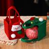 Santa Christmas Candy Bag Cartoon Cookies Storage Bag Mini Felt Candy Bag  Party Supplies