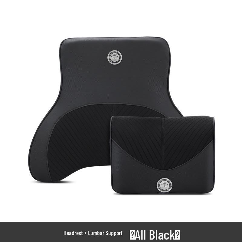 Memory Foam Car Headrest & Lumbar Support Pillow