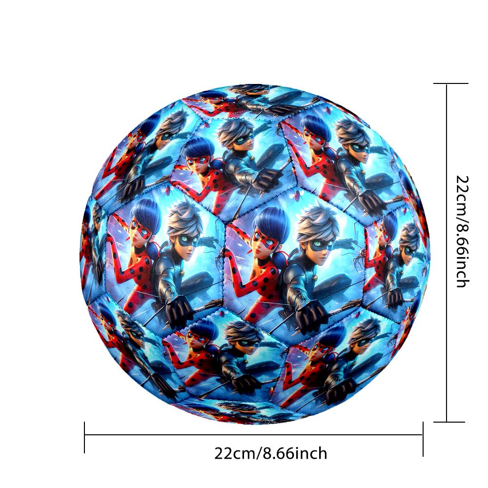 1pc Ladybug Pattern Football, Standard Size 5 Soccer Ball Stylish Sport Football for Competition Play and Training