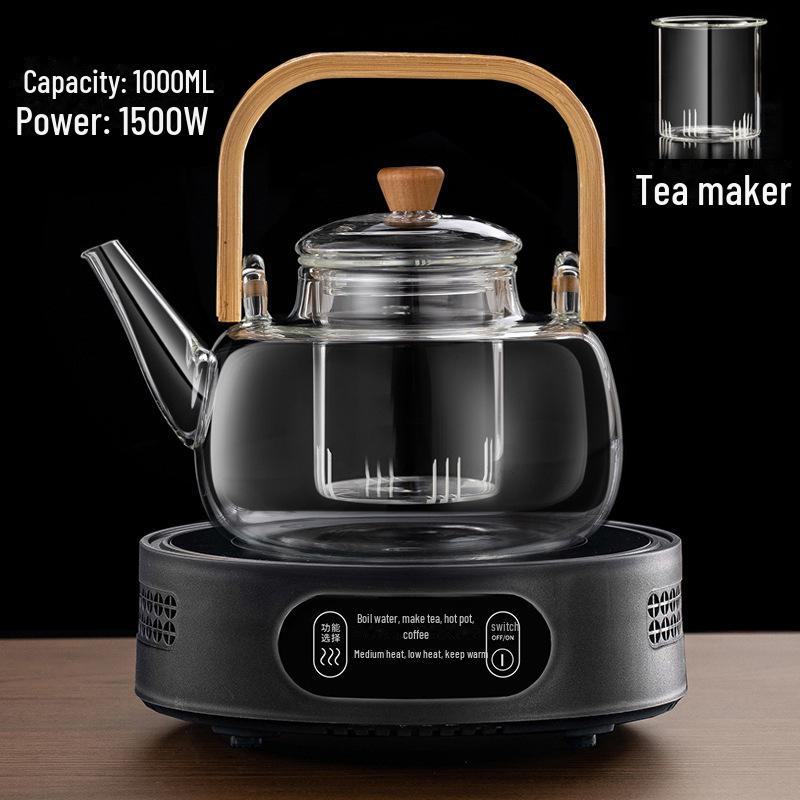 Michu Electric Ceramic Stove Tea Maker: Compact Automatic Water Boiler with Heat Preservation.