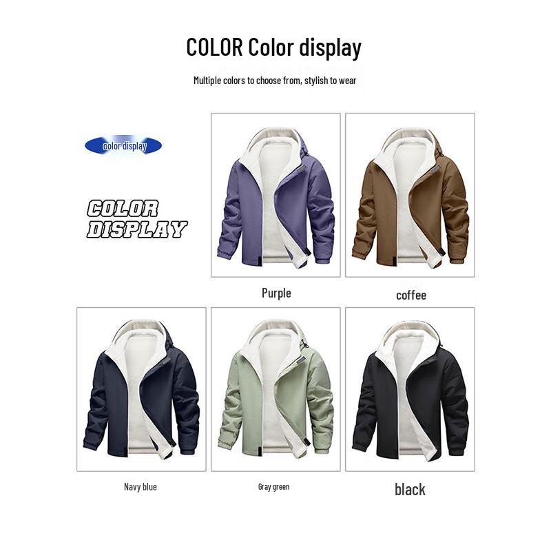 Eastern Camel Unisex Reversible Fleece-Lined Winter Puffer Jacket