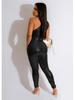 AL240 European & American Women's Metallic Sleeveless Sexy Summer Jumpsuit