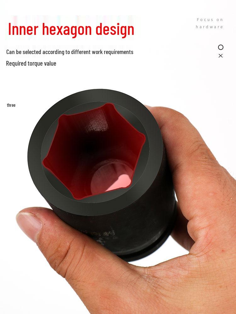 Industrial Grade Heavy Duty 1-Inch Pneumatic Hex Socket for Truck Tires