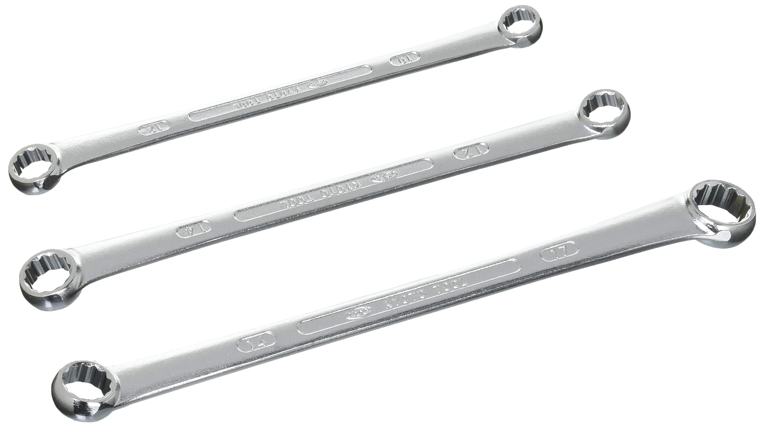 

Kyoto Tool (KTC) 15-Degree Long Open-End Wrench Set (3-Piece Set) M1513