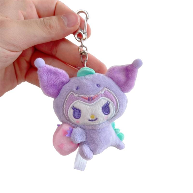 Sanrio Cinnamoroll Melody Kuromi Plush Doll Keychain Bag Pendant Gift