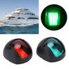 2 Stück Marineboot Yacht Signal Leuchte LED Navigations Buglampe Rot Grün Schiff Bordlicht für Segeln 12V‑24V 3W