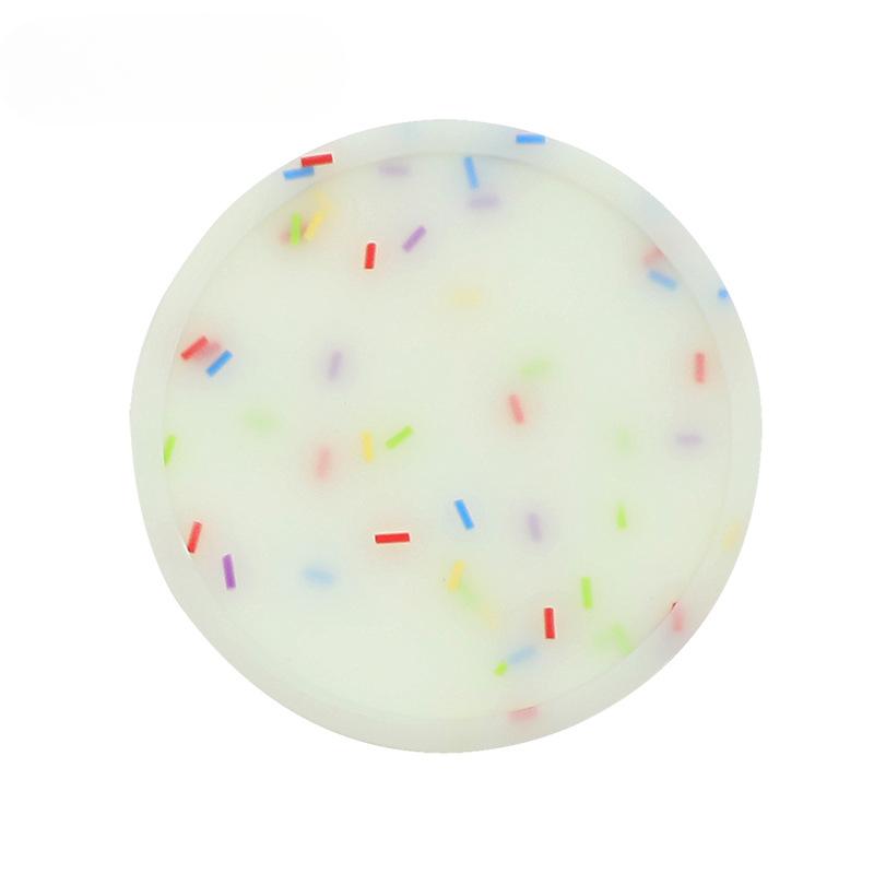 

Силиконовые подставки 10 см, круглые, ярких цветов, мягкие резиновые подставки, утолщенные подставки, крышка в сборе, кронштейн, основание noctilucent белый