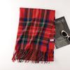 Christmas vibe scarf women's winter new Ankara red scarf long versatile knitted shawl scarf