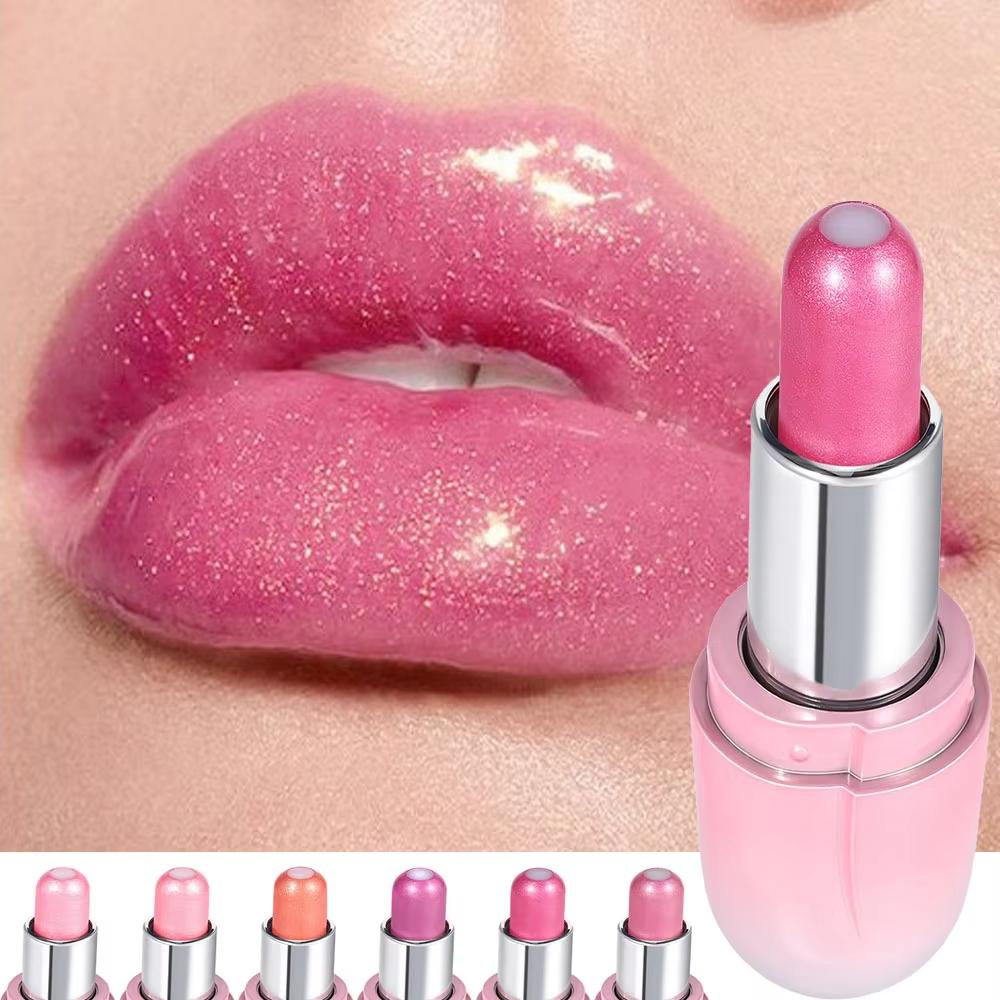 Pearlescent Mirrors Jelly Lipsticks Long Lasting Matte Velvet Shiny Sandwich Lip Stick Balm Makeup Cosmetics 6 Colors Waterproof