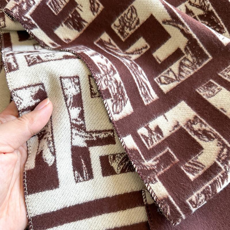 geometry women's imitation cashmere fashion versatile high sense soft breathable comfortable warm scarf shawl