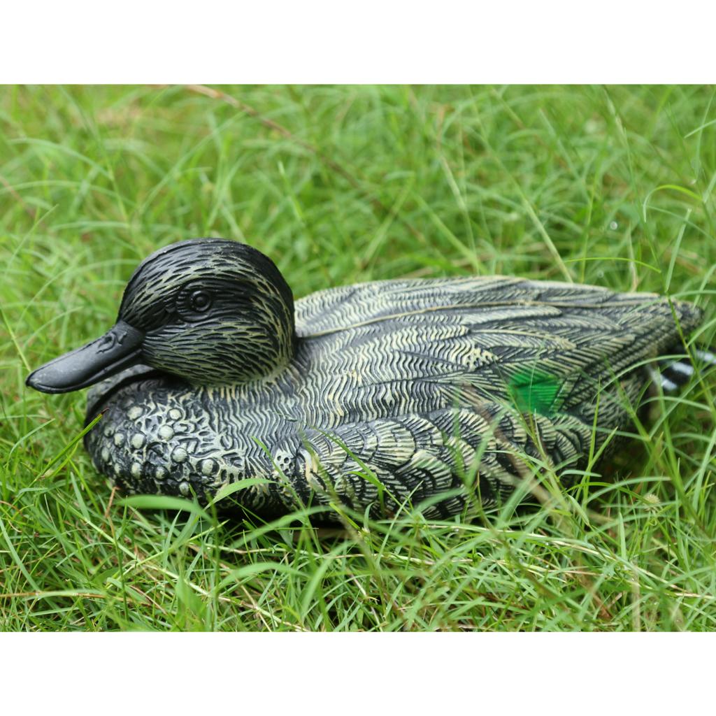 Lifelike Mandarin Duck Decoy Durable Fake Bird Scarecrow 3D Duck Decoration for Garden Yard Pool Lawn Outdoor Decor