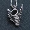 Vintage Vikings Dragon Pendant Necklace Mens 316L Stainless Steel Animal Head Biker Necklaces Punk Dragon Pendant Jewelry Gifts