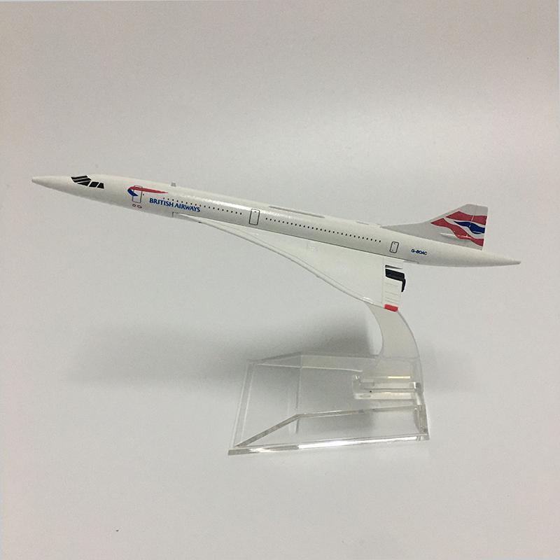 Jason Tutu 16cm Concorde Airplane Model Aircraft Diecast Model Metal 1:400 Airplane Air Bus A380 Toy Gift Collection