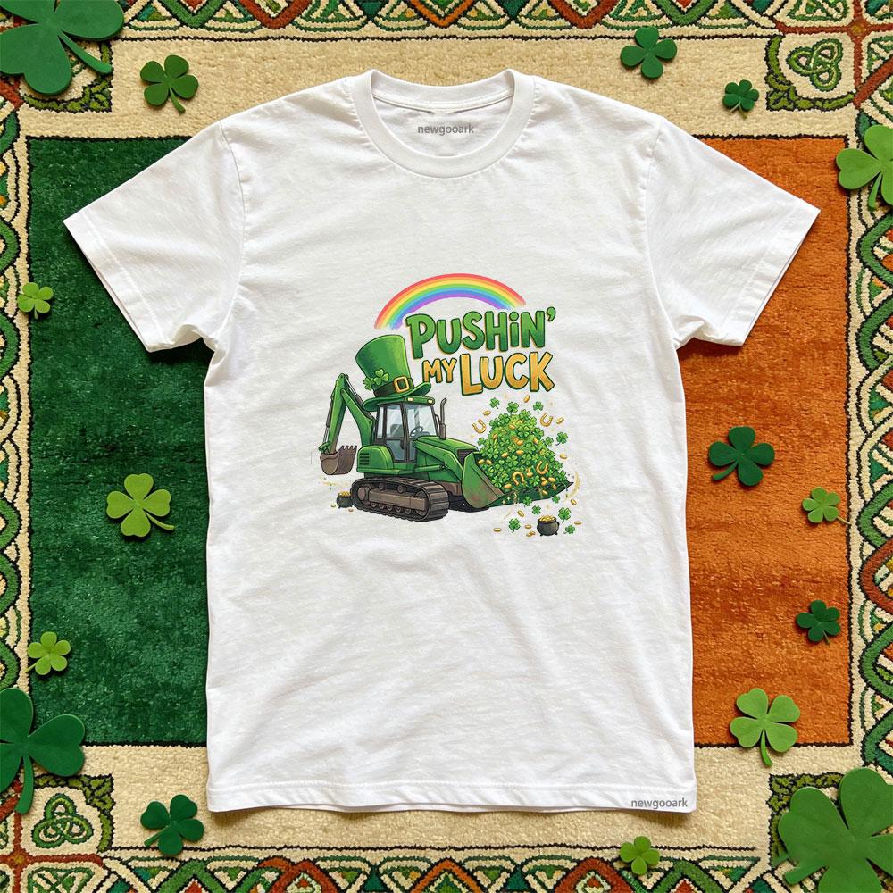 

St Patricks Day t shirt green cotton Casual funny festival graphic t shirts lucky Irish Unisex Adult woman man Party tops S