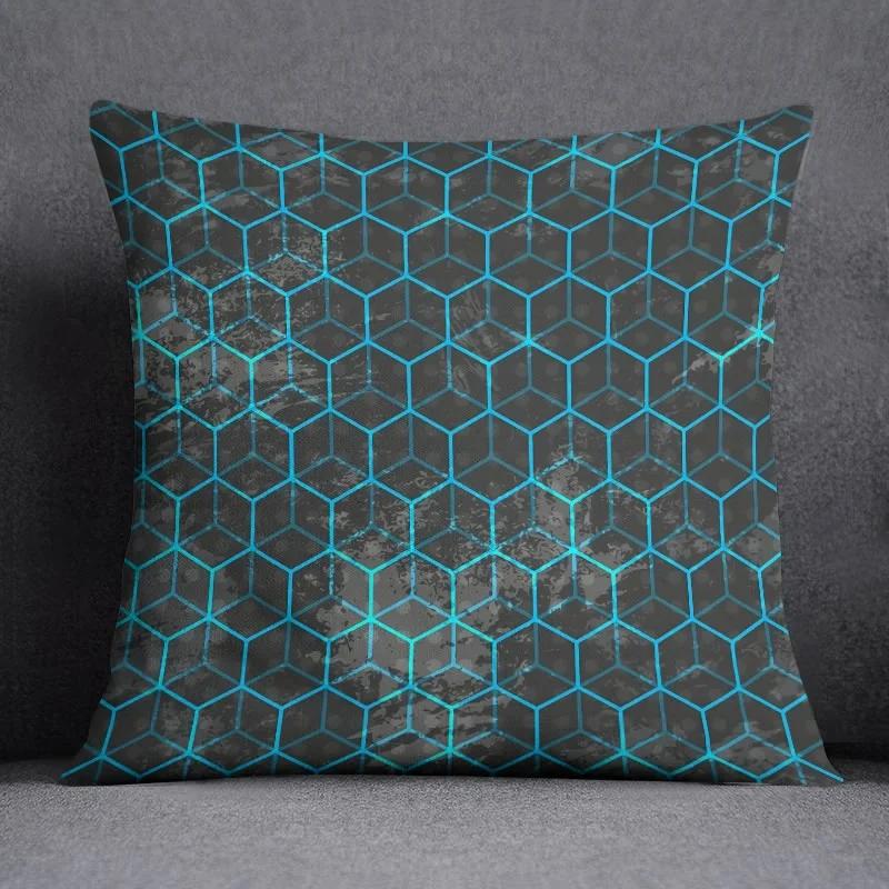 Blue Fresh Air Series Pillow Gift Home Office Decoration  Bedroom Sofa Car Cushion Cover case