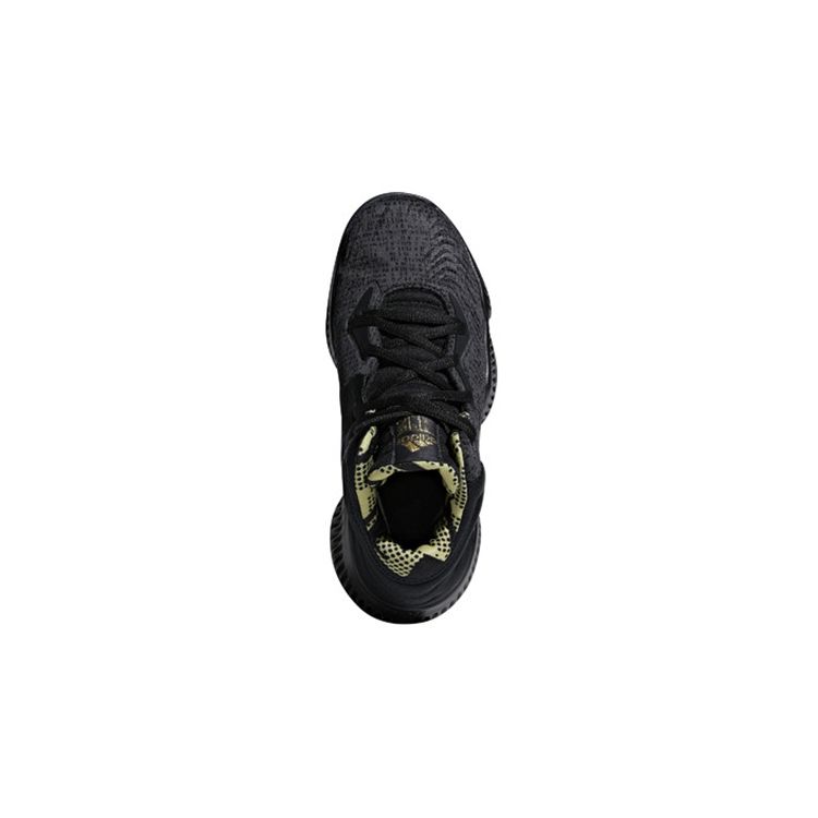 Adidas Mad Bounce 2018 High Top Retro Basketball Shoes Kids Sneakers Black Gold BB7545
