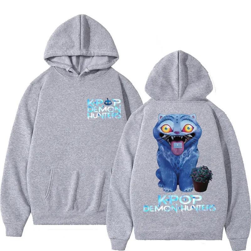 

Unisex Adule Hoodies & Sweatshirts K-Pop Demon Hunters Funny Fashion Oversized Casual Adule Hoodies Sweatshirt XXXL серый