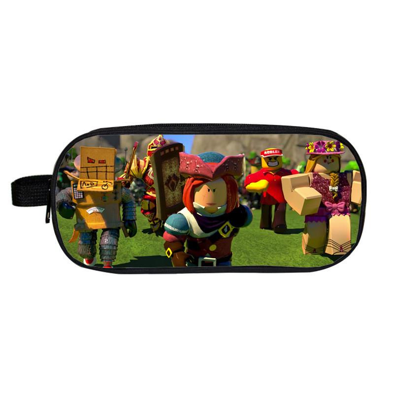 Roblox Cartoon Pencil Case For Boys And Girls With Durable Material**