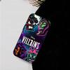 Disney Villains For iPhone 17 Air 16 15 14 13 12 11 Pro Black Soft Cover Phone Case