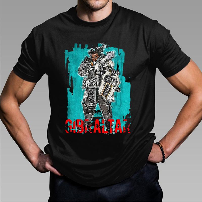 Apex Legends Game Print Short Sleeve Harajuku Fashion Apex T-shirt Men Women Black Streetwear Cool Cosplay Teeshirt Tops