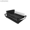 Extendable Dish Drying Rack Large Capacity Hollow Design Draining Tray Space Saving Dinnerware Organizer Dish Drainer Home