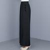 Casual Black Wide Leg Pants for Women Summer Clothes Plus Size High Waist Woman Trousers