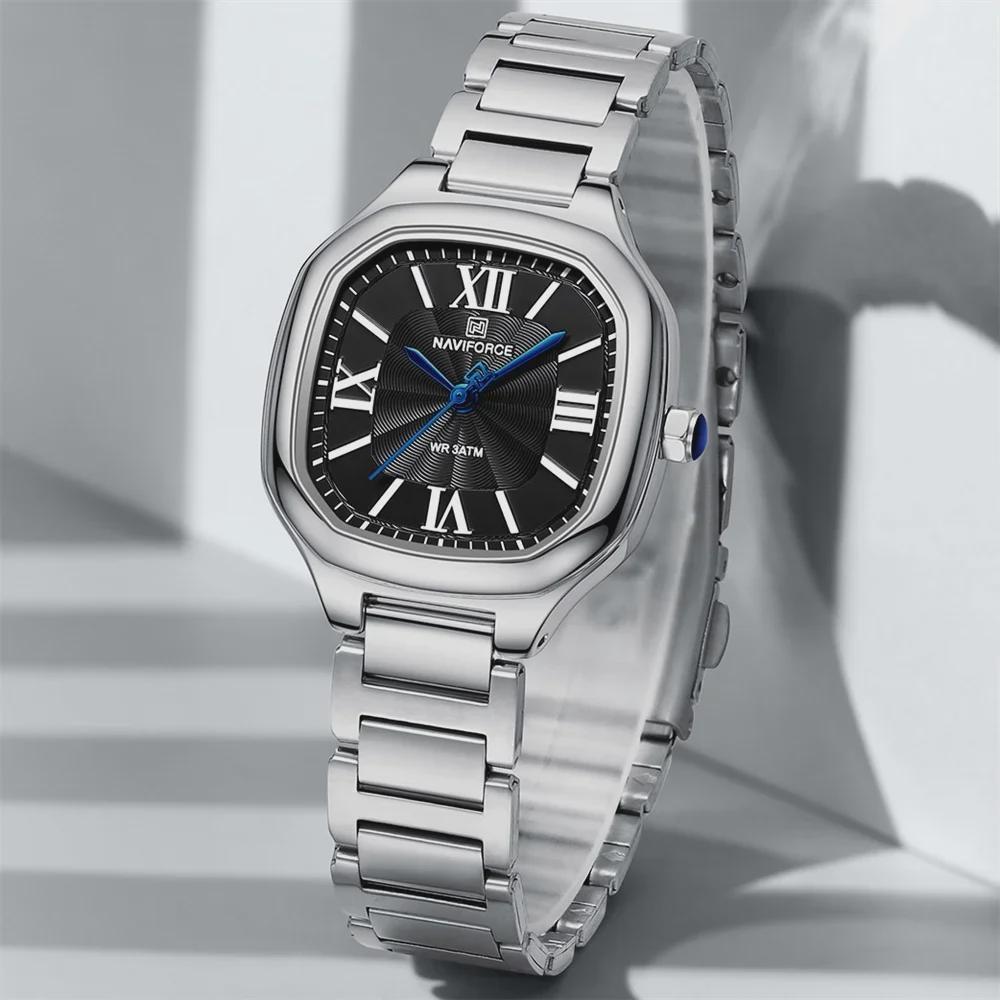 Waterproof Women Watch Quartz Elegant Lady Wristwatch Casual Steel Bracelet Female Girl Clock Rectangle Dial