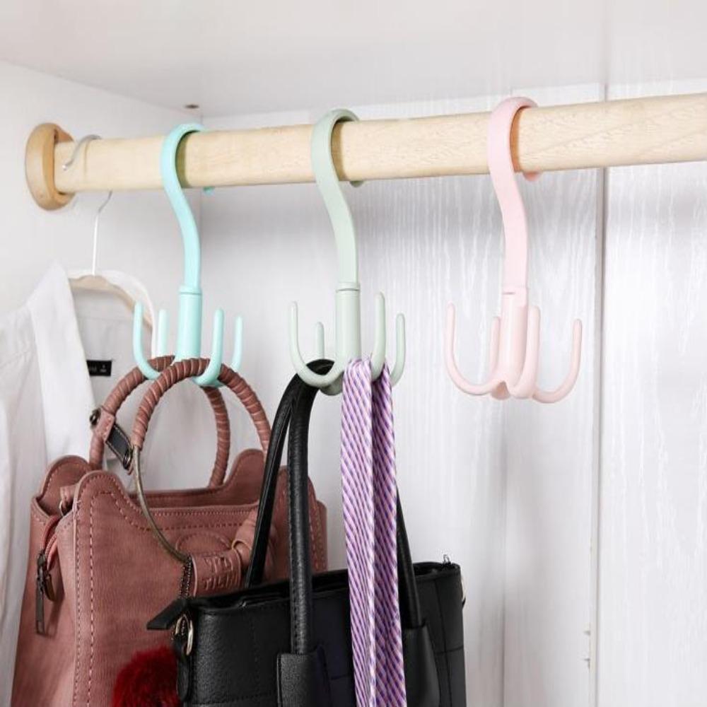 Clothing Storage Rotated for Shoes Belt Scarf Clothes Hanger Hanger Hooks Bag Rack Hanging Rack