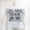 Premium Quality Women T-shirts Game Of Thrones Short Sleeve Letter Design