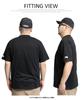 One Colors LOGOS PARK Men's Short Sleeve T-Shirt with Box Logo Print, Crew Neck, Size 2L, Black (49)