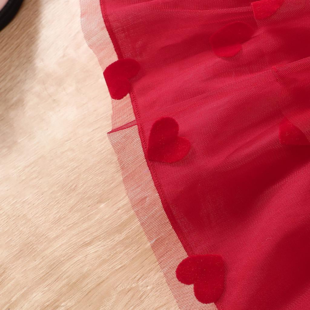 بدلة فستان طفلة حلوة صيفية طفلة 6 أشهر - 3 سنوات بدلة جاكيت جينز قصير + تنورة توتو شبكية بحمالة عنق