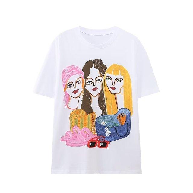 Sivatu Short Tshirt Womens Traf Sleeve Tee Tops Summer Y2k Streetwear Shirts Fashion Woman Blouse 2023 Summer T Shirt Female