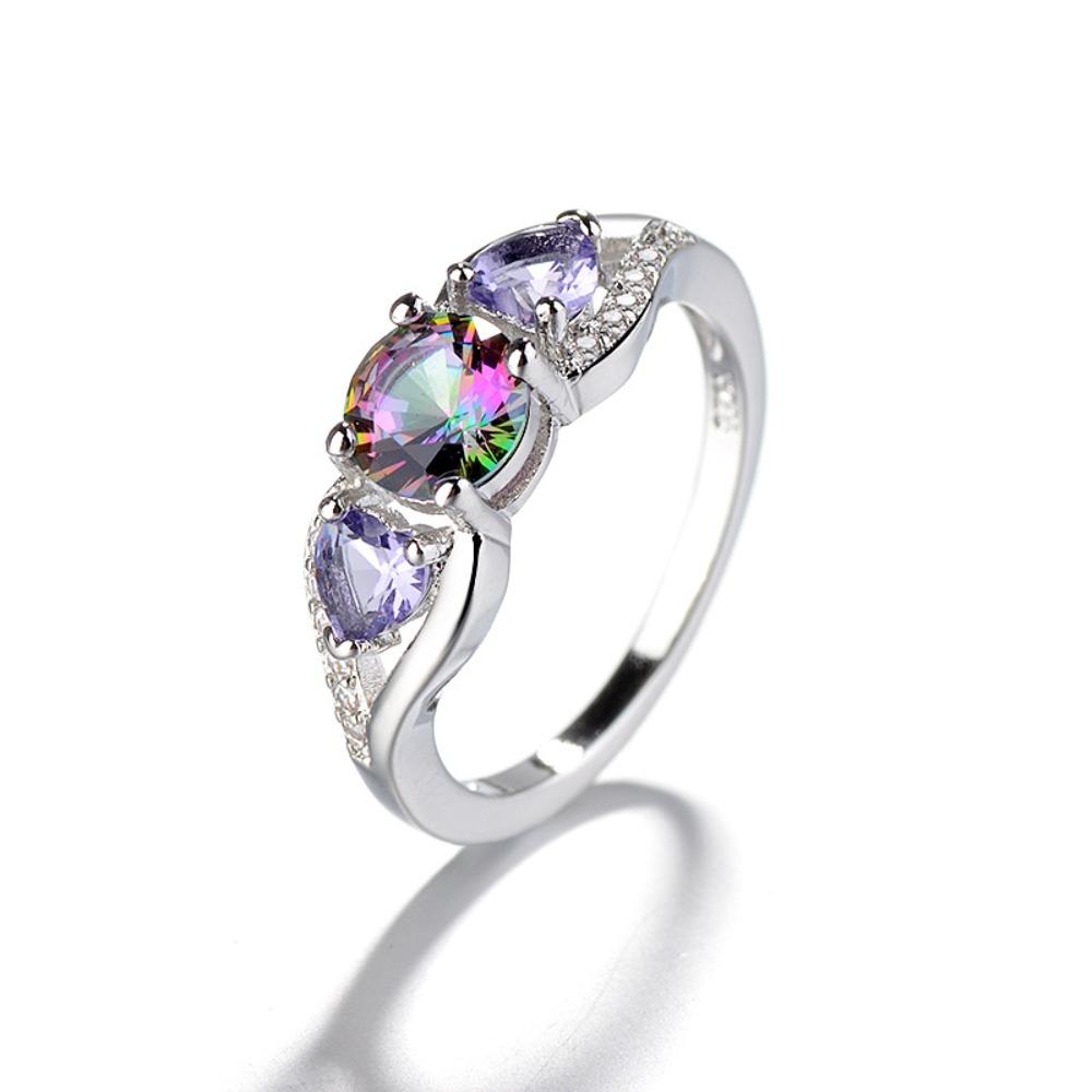 

Colorful Heart Rings for Women Trendy European American Jewelry Fashion Accessories no. 10