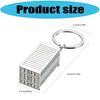 Novelty Shipping Container Inspired Key Holder Wear Resistant Metal Construction Portable Size Versatile Decoration For Keys Bags And Automotive