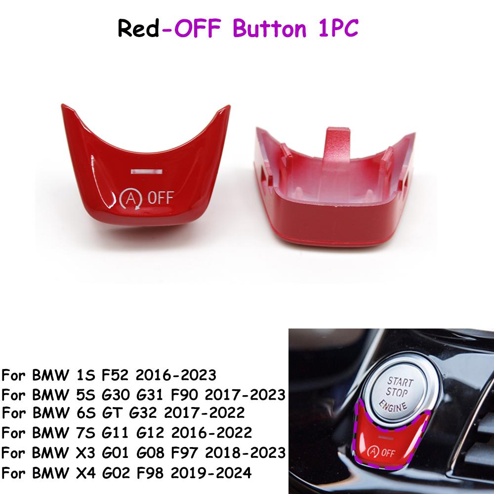 F52 G30 G31 G01 G08 G02 F98 G32 G11 G12 Engine Ignition Start Stop OFF Switch Button Cover Trim For BMW 1 5 6 7 X3 X4 Series