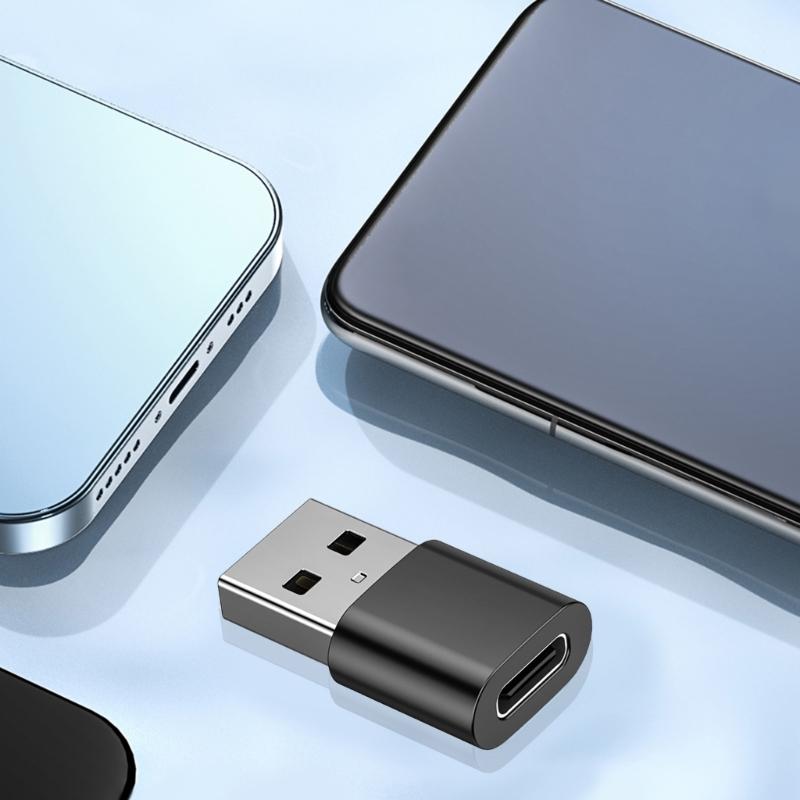 USB C To USB A Converter Fast Speed usb3.0 Data Sync Durability For Charging Laptops Mobile Devices