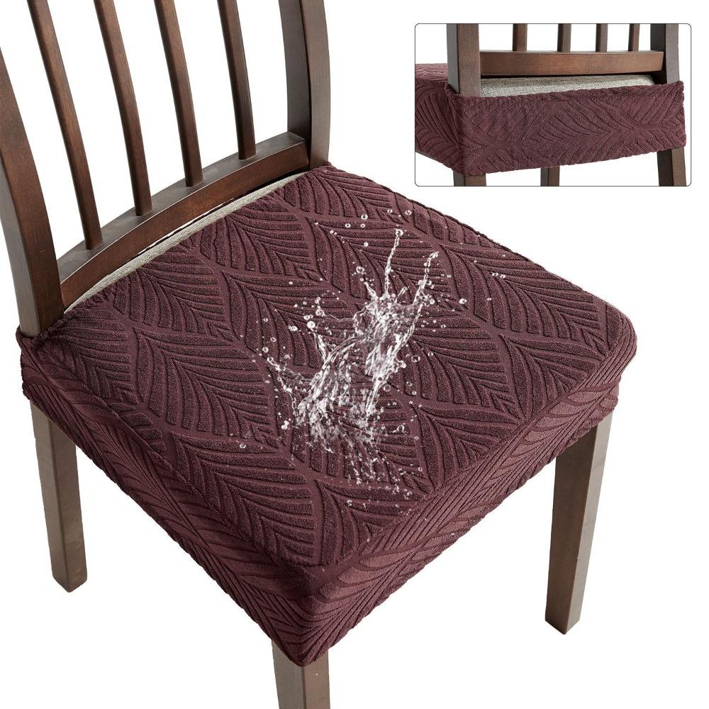 Waterproof Elastic Seat Protectors Solid Colors Anti-dirty Chair Slipcover Restaurant 699₽