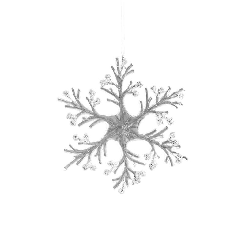 

Modern Holiday Decors Shatterproof Plastic Hanging Ornament For Christmas Parties Decoration 15x9cm